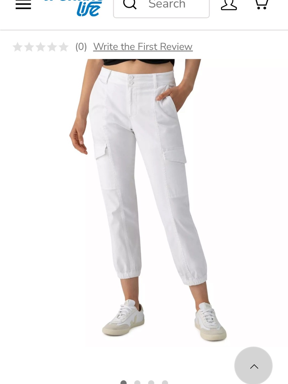 Sanctuary White Cargo Pants